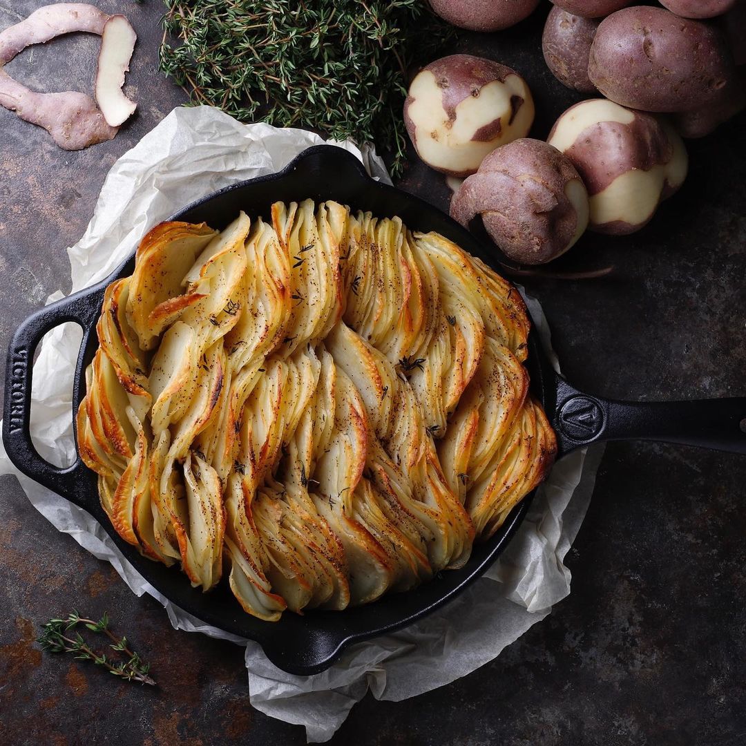 Papas rústicas al sartén