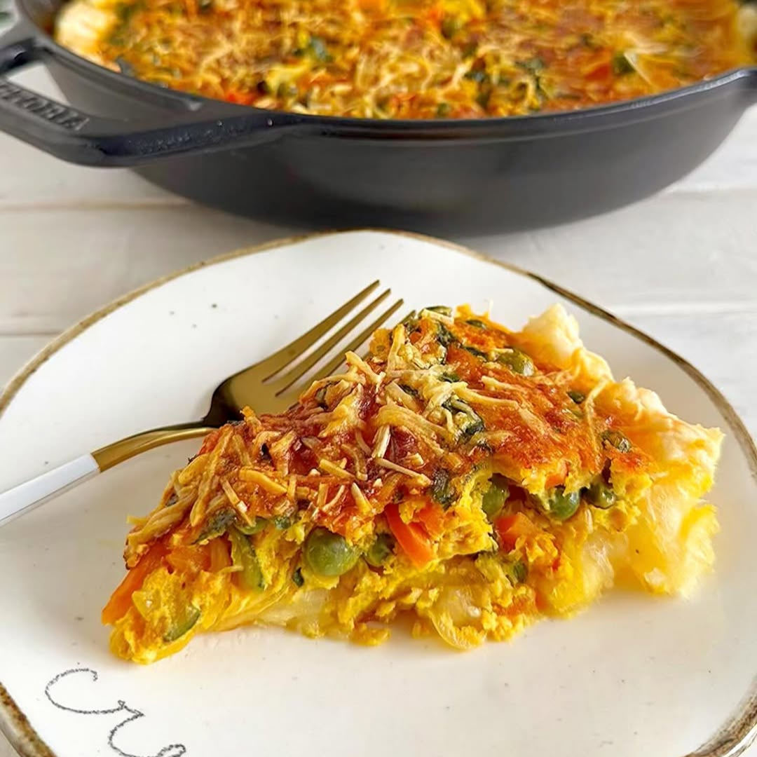 Tarta de Yuca con Vegetales