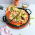 Pizza con base de zanahoria