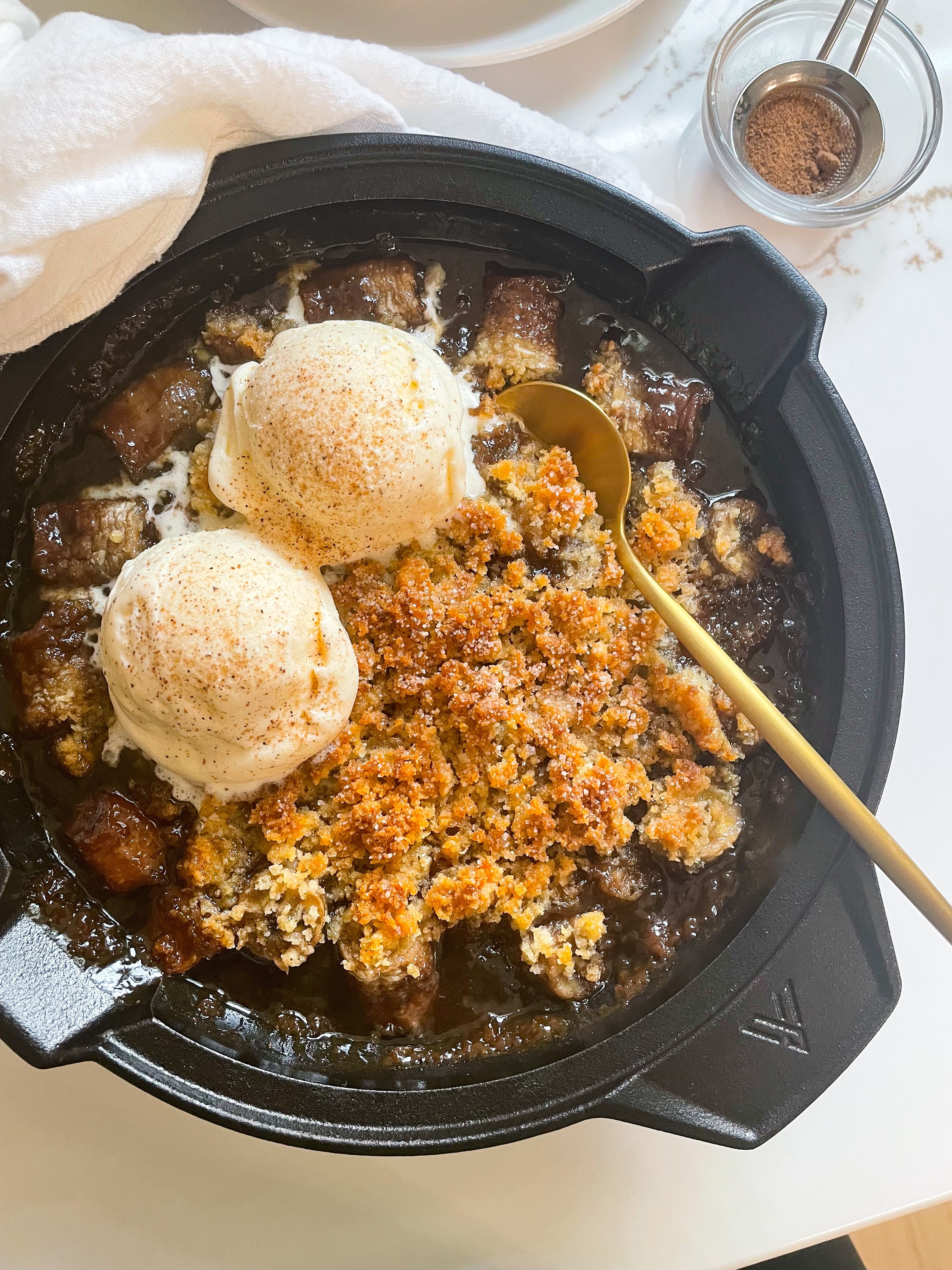 Spiced Banana Crumble