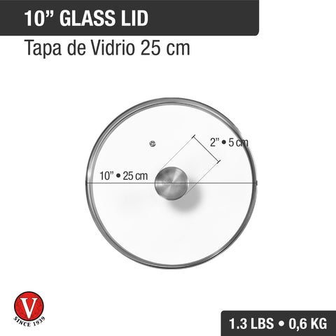 Tapa de Vidrio Templado Victoria 25 Cm