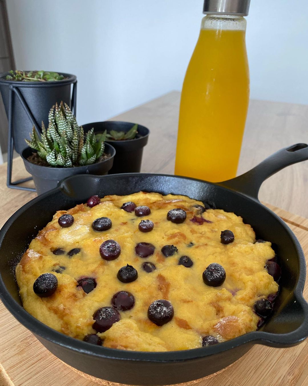 Tostadas francesas con arándanos