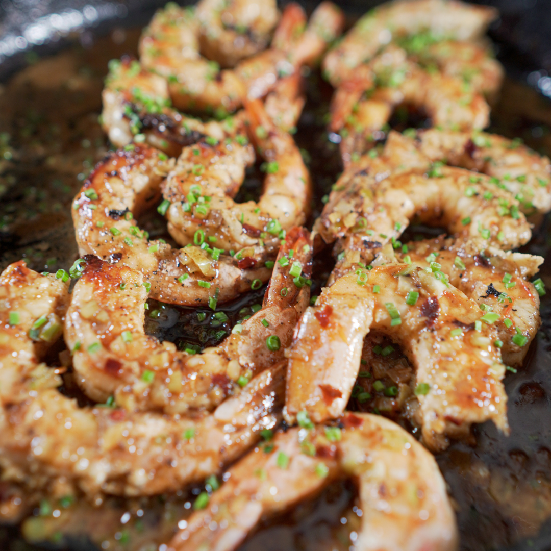 Langostinos en salsa de coco