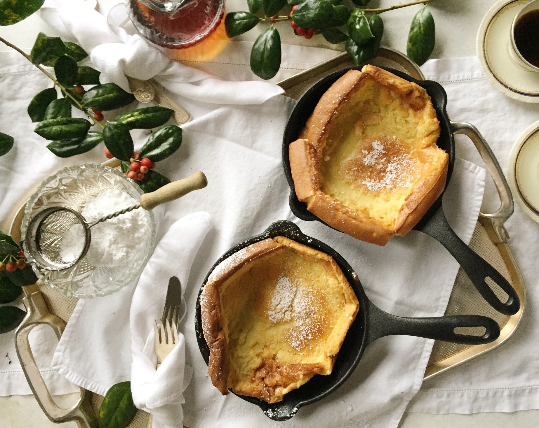 Dutch Baby o Pancake Alemán en Sartén