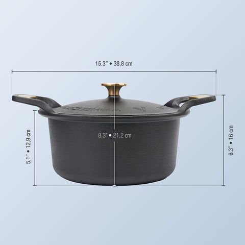 Horno Holandés de Hierro Fundido Olla 5.7 Litros Soft