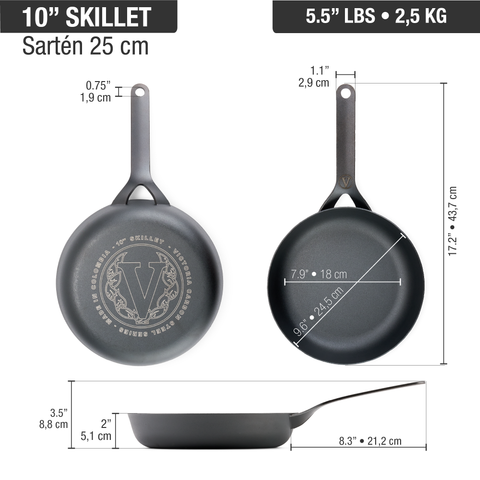 Sartén Acero al Carbono 25 cm