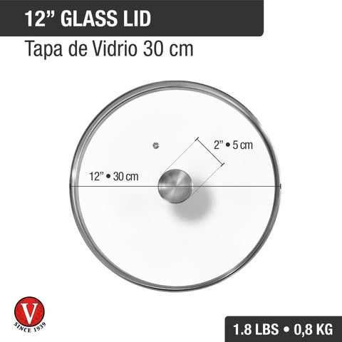 Tapa de Vidrio Templado Victoria 30 Cm