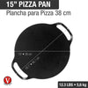 Plancha Para Pizza Doble Asa 38 Cm