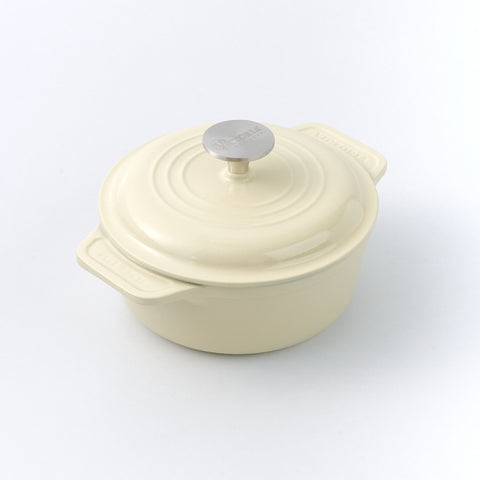 Horno Holandés 1,9 L Olla Esmaltada White Sable